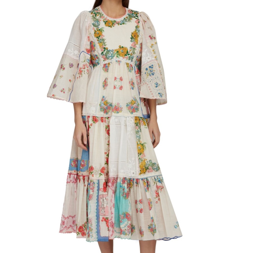 Zimmermann Clover patched midi dress NEW WITH TAGS
